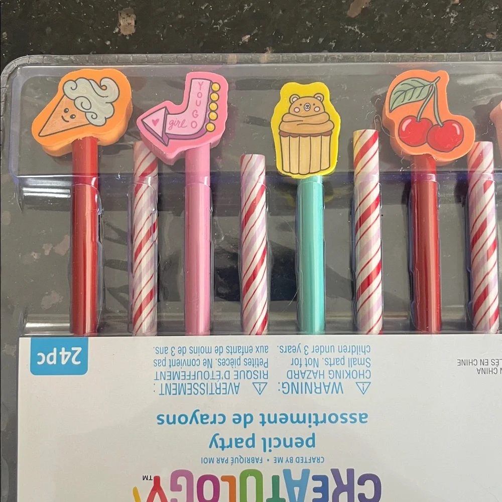 24 pc Pencil Party Set - Multicolor